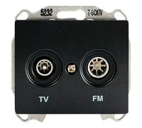 Delta Iris Toma TV (Antracita, x 2, Aluminio, Colocar)