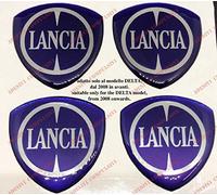 Delta - Kit de 4 adhesivos para tapacubos, adhesivos resinados, efecto 3D, desde 2008 en adelante