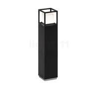 Delta Light Montur, sobremuro LED cuadrangular, negro - 92 cm