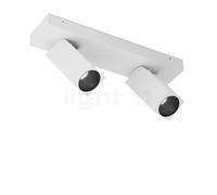 Delta Light Octav Spot LED 2 focos, blanco/negro - 2.700 K - 20°