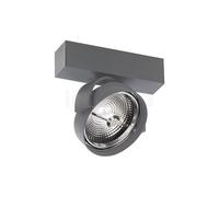 Delta Light Rand, lámpara de techo LED 1 foco, gris aluminio