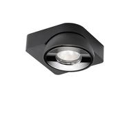 Delta Light Tweeter, lámpara de techo LED 1 foco, negro/cromo - regulable por corte de fase