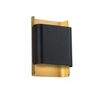 Delta Light Want-It, lámpara de pared LED, negro/dorado - 18 cm