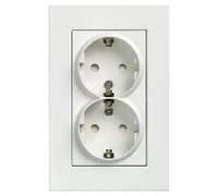 Delta Miro 5UB2213-3 - Enchufe Doble Schuko con Marco