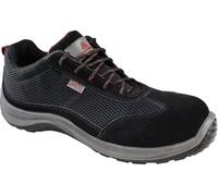 Zapatos de seguridad deltaplus asti piel de serraje afelpado suela de composite negro talla 43
