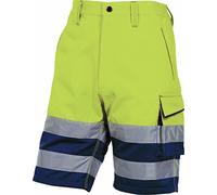 Delta plus - Bermuda panostyle algodón poliester amarillo fluo talla 3xl