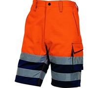 Delta plus - Bermuda panostyle algodón poliester naranja fluo talla 3xl