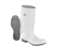 DELTA PLUS Botas de seguridad S4 SRA PVC Forro Poliéster Suela PVC Nitrilo Tanque Deltaplus ORGANOS4, blanco gris, 37 EU