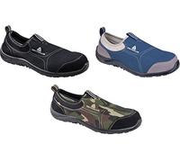 ZAPATOS DE SEGURIDAD DELTAPLUS DE POLIESTER Y ALGODON CON PLANTILLA Y PUNTERA - COLOR AZUL MARINO TALLA 43
