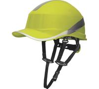 DELTA PLUS Casco De Seguridad Para Béisbol Con Protección De Mentón Hi Vis