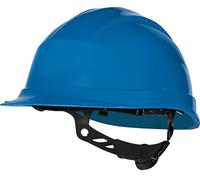 Delta plus - Casco obra polipropileno ajuste rotor azul