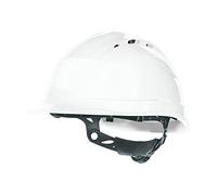 Delta plus - Casco obra ventilado polipropileno ajuste rotor rojo