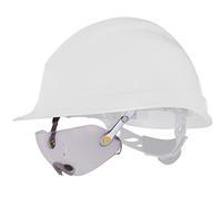 Delta plus - Gafa incolora policarbonato adaptable casco obra aluminio plata