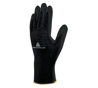 Delta Plus - Guante para tejer (poliéster fino), 9, Negro, 240