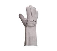 Delta plus - Guante soldar/ado vacuno manguito 15cm talla 10 gris