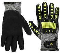 Delta plus guantes high-tech - Juego guante soporte polietileno am/gris negro talla 9(1 par)