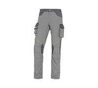 Delta Plus MCPA2GRPT Mach2 Corporate Pantalones de Trabajo en Poliéster Algodón Ripstop, Gris Claro/Gris Oscuro, Talla S