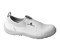 Delta Plus-Miami - Zapatos de lona para hombre y mujer, puntera de acero, entresuela S2, talla 40, color blanco