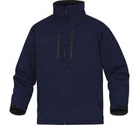 Delta Plus milt2bmxg Parka poliéster y Elastano, resistente al agua y al viento, Azul Marino, XL, 10 unidades)