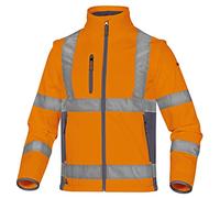 'Delta Plus Moon 2oggt Chaqueta de Softshell "poliéster/Elastano con 3 capas laminadas, Neon Naranja de gris, l, 10 unidades)