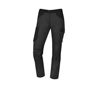 DELTA PLUS Pantalón de trabajo MUJER 65% poliéster 35% algodón 245gr Talla Regular 7 bolsillos MACH2 Deltaplus M2PA3F - XS, Gris oscuro