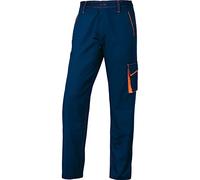Delta plus - Pantalon panostyle poliester algodón marino naranja talla -l