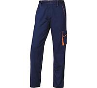 Delta plus - Pantalon panostyle poliester algodón marino naranja talla -m