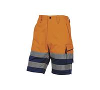 Delta Plus phbe2omxx panostyle Alto se área Bermuda de trabajo de poliéster/algodón, neon naranja de color azul marino, XXL, 10 unidades)