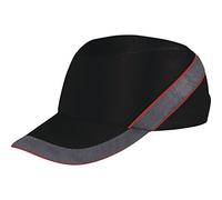 Delta plus proteccion cabeza - Gorra antigolpes ventilada 7cm carcasa polietileno negro/rojo