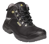 Delta Plus SAUL2ES3NO39 5 x S3 SRC ESD - Botas altas de piel pigmentadas (5 unidades, talla 40), color negro