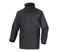 Delta Plus SLIGONRXG Sligo - Chaqueta de poliéster Oxford con revestimiento de poliuretano, talla XL, color negro/rojo, paquete de 10