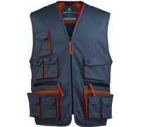 Delta plus vestuario laboral - Chaleco bolsillos 65/35 poliester algodón gris -s