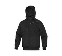 Delta Plus yem annr3 X Cazadora de algodón poliéster/Ripstop, forro de forro polar de poliéster, negro, 3 x l, 10 unidades)