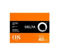 Delta Q - Cápsulas de Café Molido AQtivus - Espresso Intenso con Notas de Nueces Tostadas y un Toque Afrutado - Intensidad 8 - Molido Natural - 40 Cápsulas