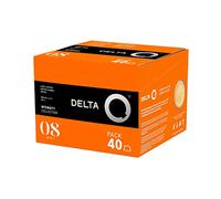 Delta Q - Cápsulas de Café Molido AQtivus - Espresso Intenso con Notas de Nueces Tostadas y un Toque Afrutado - Intensidad 8 - Molido Natural - 40 Cápsulas