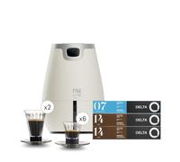 Delta Q | Cafetera Rise Blanco 19 Bares Extracción Inversa + 20 cápsulas