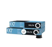 Delta Q - Cápsulas de Café Molido DeQafeinatus - 70 Cápsulas Intensidad 7 Compatibles con Cafeteras Delta Q - Espresso Descafeinado con Notas de Caramelo y Nueces