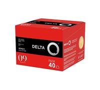 Delta Q - Cápsulas de Café Molido Qharacter - Espresso Intenso con Notas de Caramelo y Frutos Secos - Intensidad 9 - Molido Natural - 40 Cápsulas