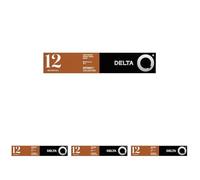 Delta Q - Cápsulas de Café Molido Qharisma - Espresso Intenso con Notas de Cacao y Avellanas Tostadas - Intensidad 12 - Molido Natural - 10 Cápsulas (Paquete de 4)