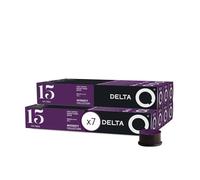 Delta Q - Cápsulas de Café Molido MythiQ - 70 Cápsulas Intensidad 15 Compatibles con Cafeteras Delta Q - Espresso Intenso con Notas de Cacao, Chocolate y Nueces Tostadas