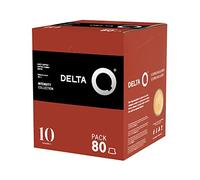 Delta Q - Cápsulas de Café Molido Qalidus - Espresso Intenso con Notas de Caramelo - Intensidad 10 - Molido Natural - 80 Cápsulas