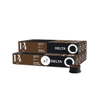 Delta Q EpiQ - 70 Cápsulas de Café Molido Compatibles - Intensidad 14 - Espresso Intenso con Sabor a Nueces Tostadas