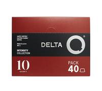 Delta Q - Cápsulas de Café Molido Qalidus - Espresso Intenso con Notas de Caramelo - Intensidad 10 - Molido Natural - 40 Cápsulas