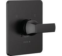 Delta T14037-BL Velum - Moldura de válvula, negro mate