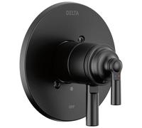 Delta T17035-BL - Embellecedor de válvula Saylor, negro mate