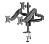DELTACO ARM 0352 Gasaccionado Soporte de Monitor Montaje de escritorio Adecuado para 3 Pantallas de 17 a 32 pulgadas Negro