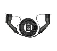 DELTACO Cable de Carga EV para Coches electrónicos y vehículos híbridos, Tipo 2 a Tipo 1, Cable de Carga con 3,6 kW de Potencia de Salida a 16 A, Cable Yazaki de 10 Metros, Color Negro