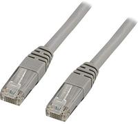 DELTACO Cable de red Cat5e, 3 m, U/UTP (UTP), gris (3 m, 3 m, Cat5e, U/UTP (UTP), RJ-45, RJ-45, gris)
