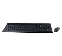 Deltaco Escritorio Inalámbrico Set - Teclado y Ratón - Receptor USB - Rango de 10 Metros - Diseño de EE.UU. - Negro