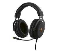 DELTACO GAM-030 - Auriculares estéreo para Videojuegos (57 mm), Color Negro